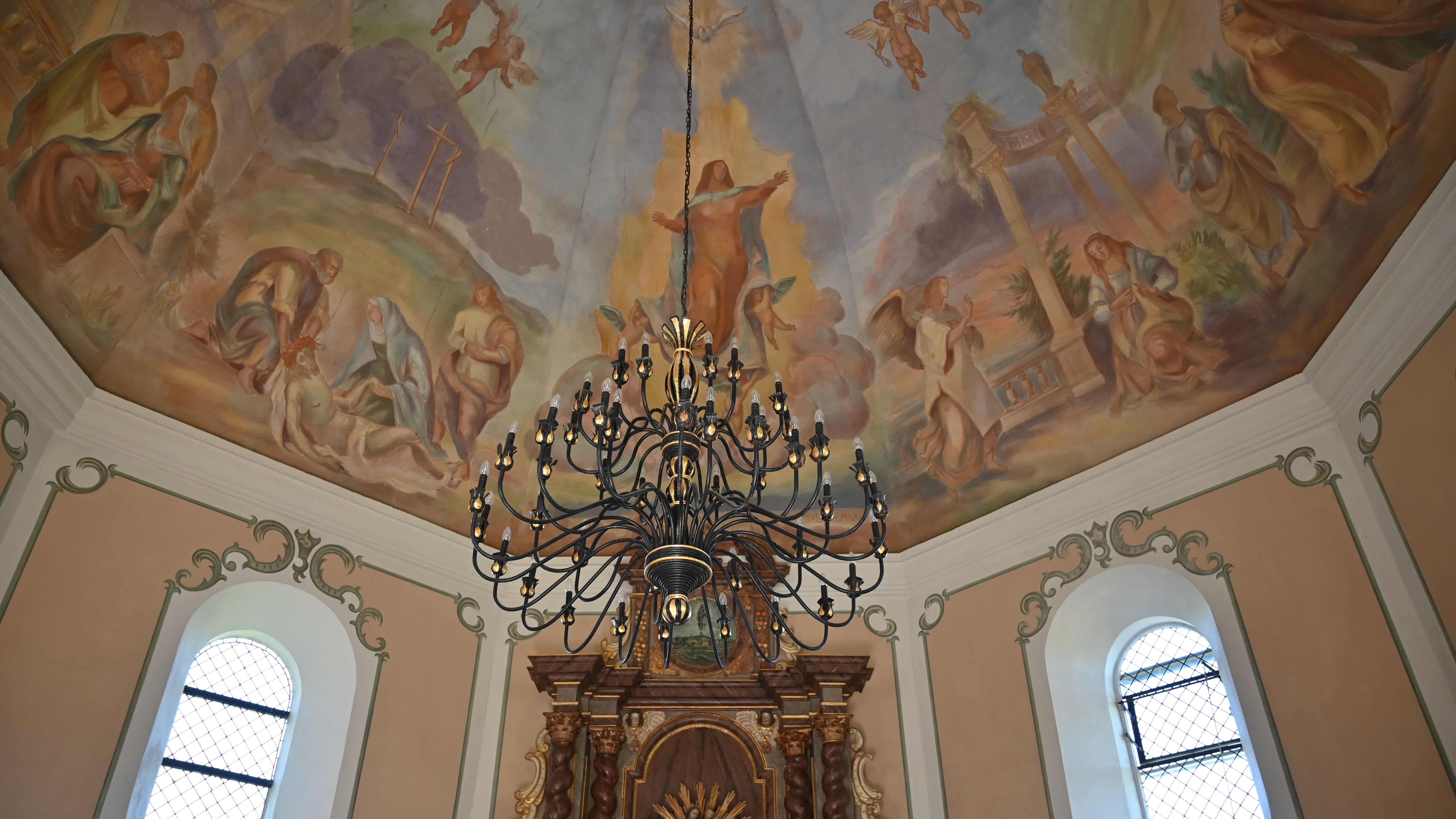Deckengemälde in der barocken Marienkapelle